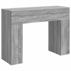 vidaXL Kava Stol Siva sonoma 102 x 35 x 75 cm Konstruirano drvo