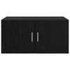 vidaXL Ormar za Zid Crni hrast 80 x 42.5 x 40 cm Konstruirano drvo