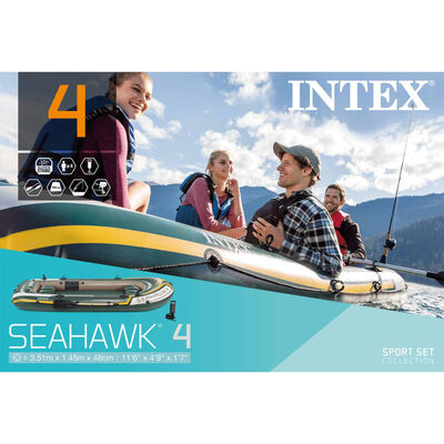 Intex Seahawk 4 set čamca na napuhavanje s veslima i crpkom 68351NP