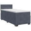 vidaXL Boxspring krevet s madracem Tamnosiva 80 x 200 cm Bar&scaron;un