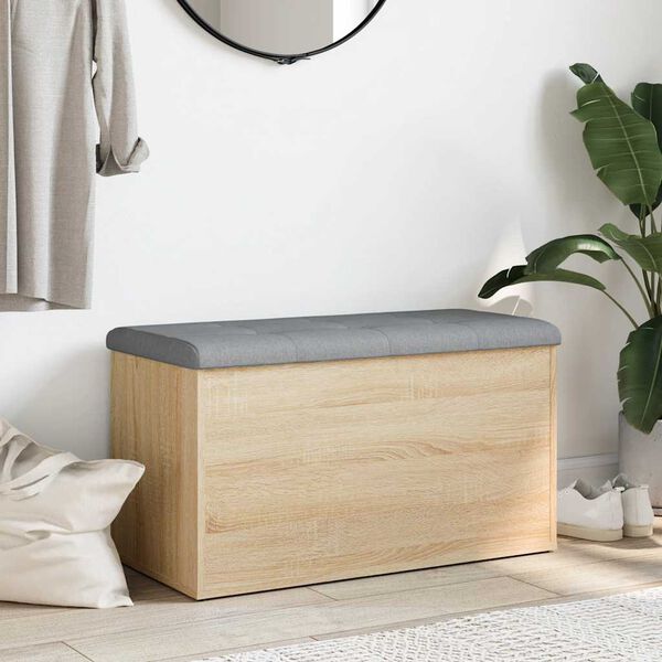 vidaXL Klupa za odlaganje Sonoma hrast 82x42x45 cm Konstruirano drvo