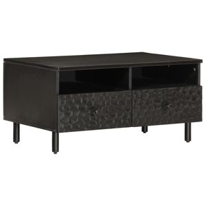 vidaXL Stolić za kavu crni 80 x 54 x 40 cm od masivnog drva manga