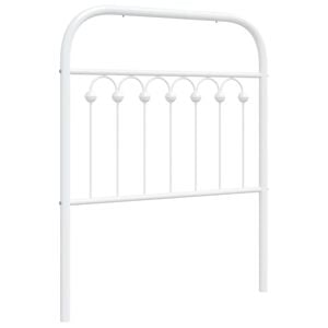 vidaXL Metalno zamjensko uzglavlje bijelo 75 cm