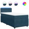 vidaXL Box spring krevet s madracem plavi 100x200 cm bar&scaron;unasti