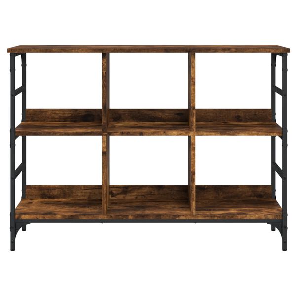 vidaXL Komoda boja dimljenog hrasta 102x32x73,5 cm konstruirano drvo