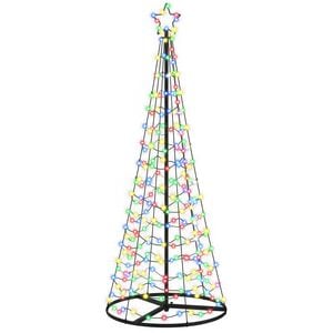 vidaXL LED spiralno božićno drvce s postoljem EKENAS 180 cm