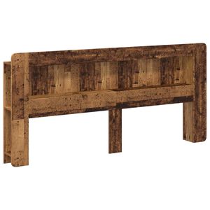 vidaXL Glava kreveta s ormarićem Staro drvo Konstrukcijsko drvo