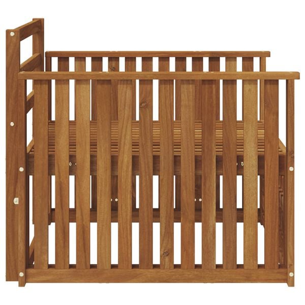 vidaXL 2 Komad Sofa s naslonima Čvrsto drvo akacije Prirodna