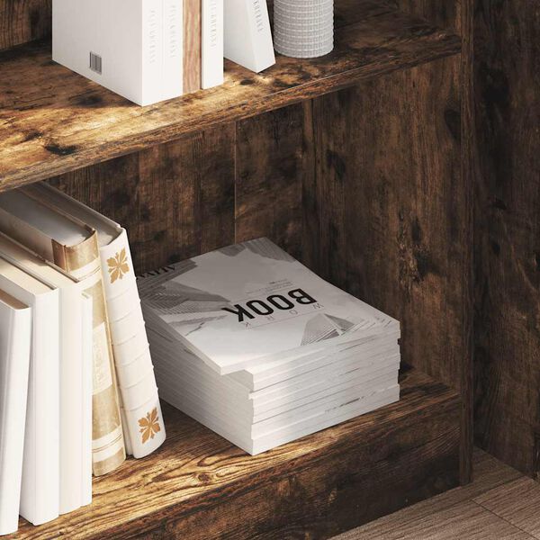 vidaXL Regal za knjige boja hrasta 80x24x76 cm konstruirano drvo