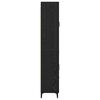 vidaXL Highboard Zidne Crni hrast 69,5 x 34 x 180 cm Konstruirano drvo