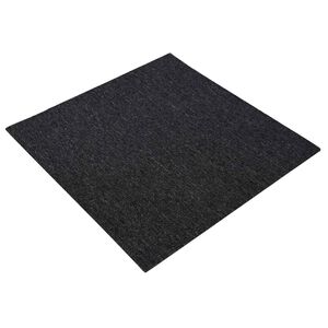 vidaXL Tepih pločica Tamnosiva 50 x 50 cm 20 kom. PP i bitumen