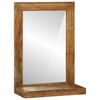 vidaXL Zrcalo za kupaonicu Smeđa 50 x 22 x 70 cm Čvrsto drvo akacije