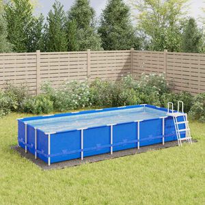 vidaXL Platno za tlo ispod bazena svjetlosivo 550x280 cm poliesterska