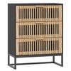 vidaXL Komoda crna 60 x 30 x 75 cm od konstruiranog drva