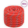 vidaXL Brodski konop crveni 20 mm 50 m od polipropilena