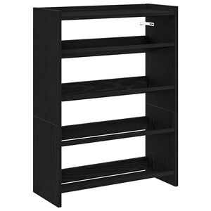 vidaXL Stalak za cipele crni 60x25x81 cm od konstruiranog drva