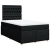 vidaXL Krevet box spring s madracem crni 120 x 190 cm od tkanine
