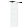 vidaXL Klizna vrata ORKDAL 78 x 211 cm Konstruirano drvo Bijela i crna
