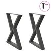 vidaXL Noge za blagovaonski stol 2 kom. antracit 70 x (72-73,3) cm čelik