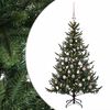 vidaXL Umjetno božićno drvce s kuglicom 120 cm 150 LED lampica