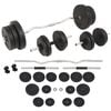 vidaXL Set &scaron;ipki i utega 60 kg
