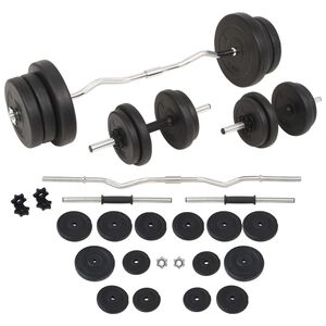 vidaXL Set &scaron;ipki i utega 60 kg