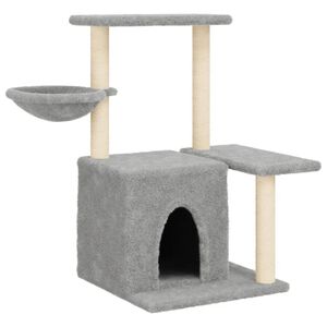 vidaXL Penjalica za mačke sa stupovima za grebanje svjetlosiva 83 cm