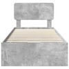 vidaXL Krevetna konstrukcija s uzglavljem Betonsko Siva 100 x 200 cm