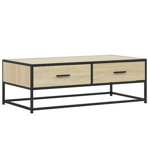 vidaXL Stolić za kavu boja hrasta sonome 100x50x35 cm od drva i metala