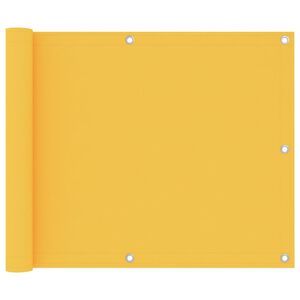 vidaXL Balkonski zastor žuti 75 x 600 cm od tkanine Oxford