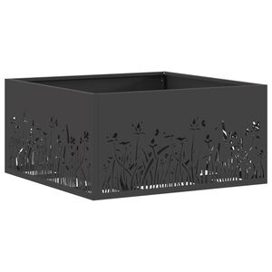 vidaXL Kamin Crna 60 x 60 x 30 cm Čelik