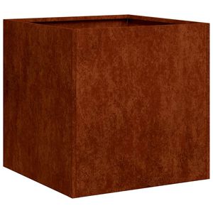 vidaXL Sadilica boja hrđe 40x40x40 cm od pohabanog čelika