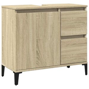 vidaXL Kupaonski ormarić boja hrasta 65x33x60 cm konstruirano drvo