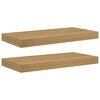 vidaXL Polica na zidu 2 pcs Smeđa 50 x 23 x 4 cm Konstruirano drvo