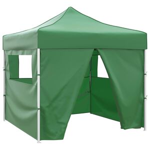 vidaXL &Scaron;ator za zabave 291 x 291 x 315 cm Zelena Oxford tkanina