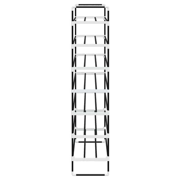 vidaXL Stalak za cipele sa 7 polica od metala i plastike crni