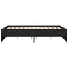 vidaXL Okvir za krevet crni 140x190 cm konstruirano drvo i metal