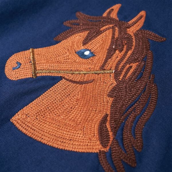 Dječja majica s kapuljačom modra 104