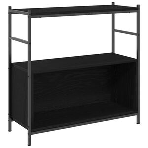 vidaXL Polica 80 x 30 x 78,5 cm Konstruirano drvo Crni hrast