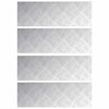 vidaXL Stepenica 4 kom. 60 x 20 cm Srebrno Aluminij Pravokutni