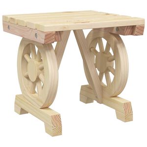 vidaXL Vrtni tabure 40 x 36,5 x 38,5 cm od masivne jelovine
