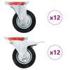 vidaXL Okretni kotačići 24 kom 100 mm