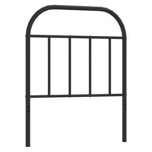 vidaXL Metalno zamjensko uzglavlje crno 75 cm