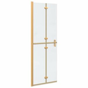 vidaXL Walk-In zid za tu&scaron;iranje Zlatno 70 x 6,5 x 190 cm