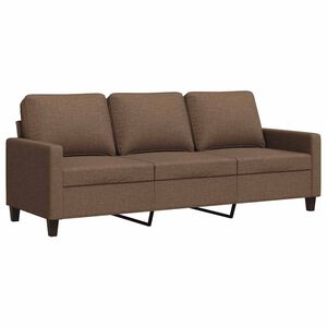 vidaXL Trosjed od tkanine smeđi 180 cm