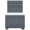 vidaXL Box spring krevet s madracem tamnosivi 100x200 cm bar&scaron;unasti