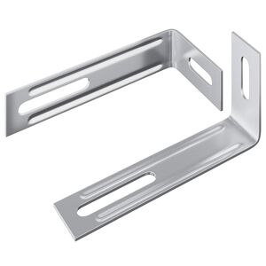 vidaXL Nosač protiv prevrtanja 2 Srebrno 74,5 x 15 x 32 mm Željezo