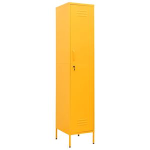 vidaXL Ormarić s ključem boja senfa 35 x 46 x 180 cm čelični