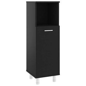 vidaXL Kupaonski ormarić crni 30 x 30 x 95 cm od konstruiranog drva
