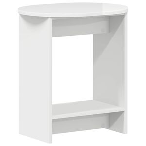 vidaXL Bocni stol Bijela visokog sjaja 50 x 39,5 x 55 cm